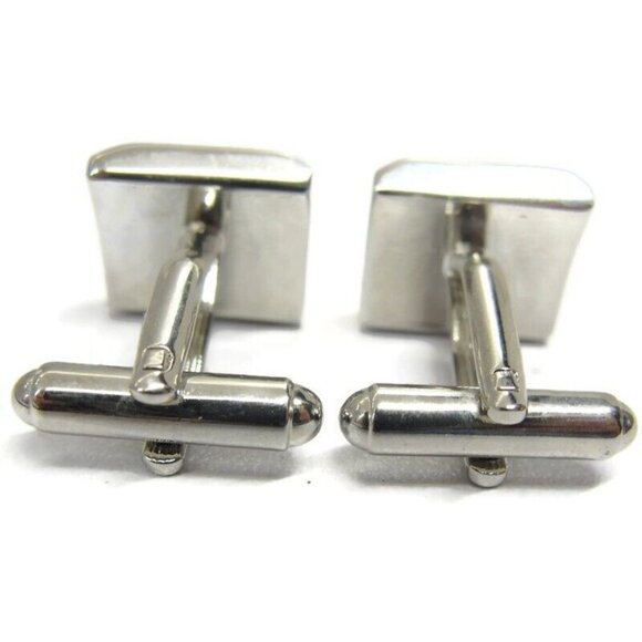 Croft & Barrow Cufflinks Silver Tone Wedding Tux Vintage IOB - Picture 14 of 16